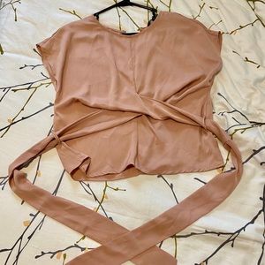 Strappy blush top